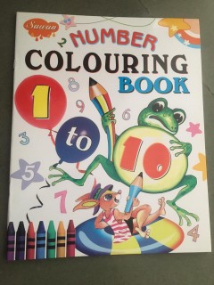 Number Colouring Book 1 to 10